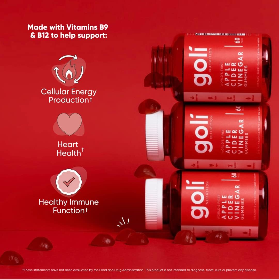 Highlights multiple health benefits of the product's vitamins B9 and B12, showcasing its support for energy, heart health, and immune function.