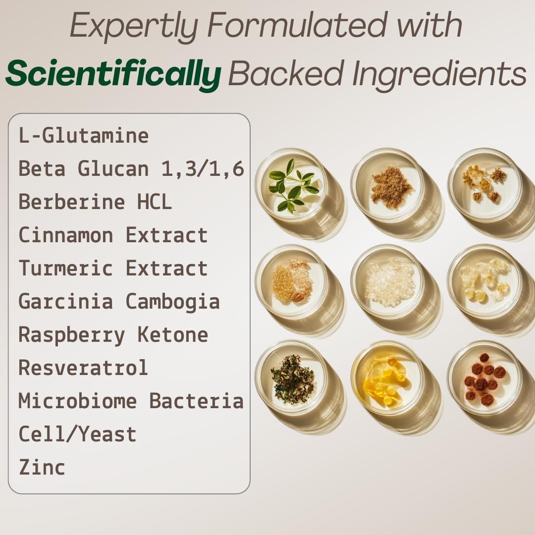 Showcases the key ingredients included in the product formulation to highlight its scientific credibility and effectiveness. Provides a visual breakdown of the product's ingredients to educate…