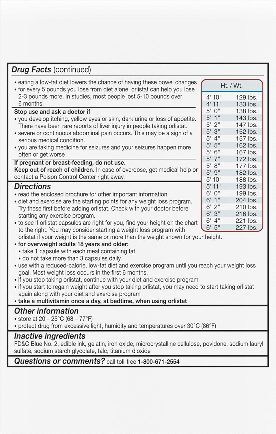 Provides detailed instructions on how to use the product and determine the appropriate dosage based on height and weight. Informs users about potential side effects, safety precautions, and when to…