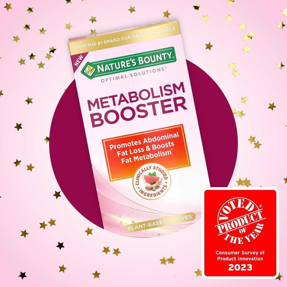Nature's Bounty Optimal Solutions Metabolism Booster Supplement: Infographics