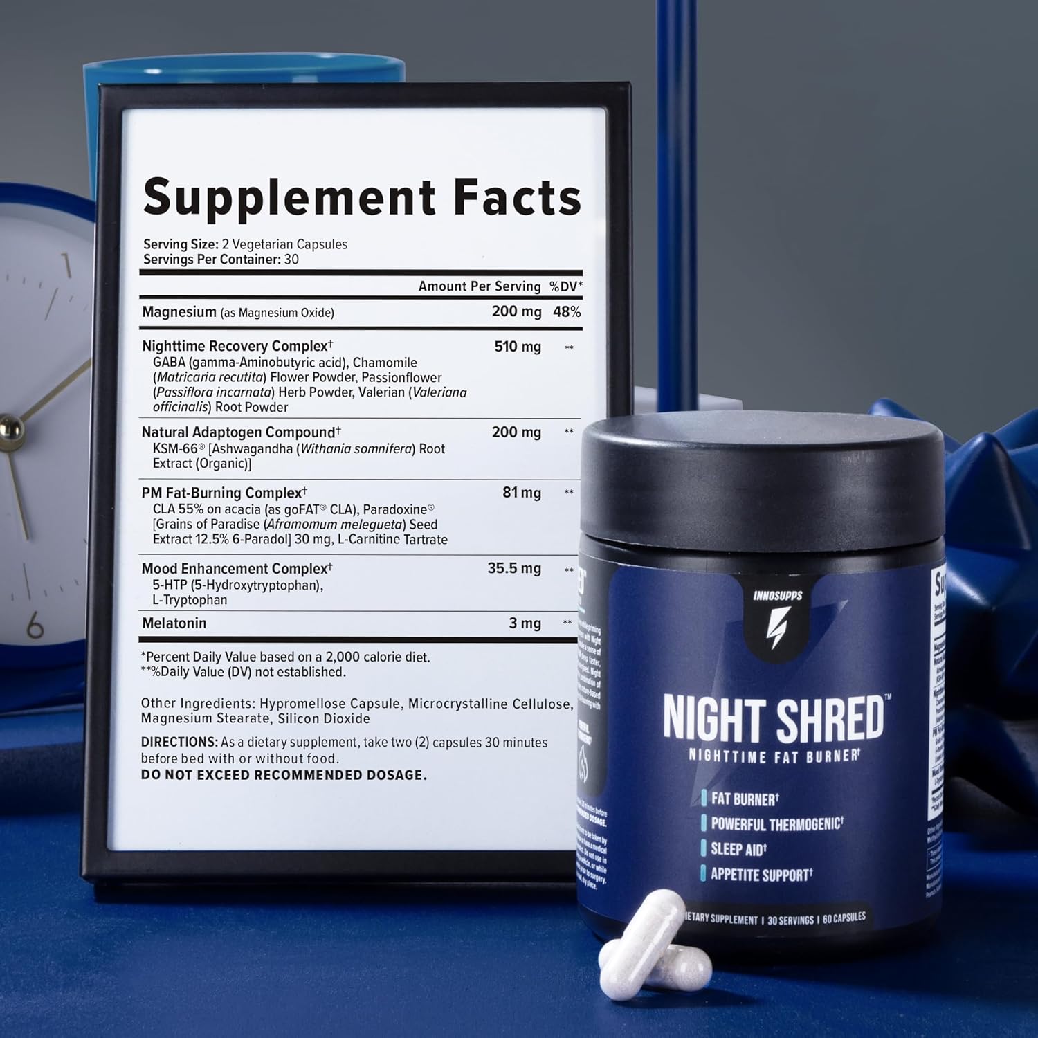 Provides detailed information about the product's ingredients, serving size, and recommended usage to help customers understand its composition and benefits.
