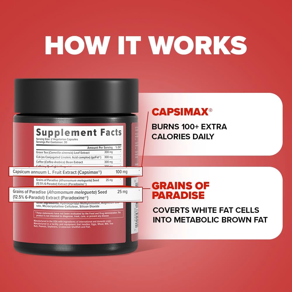 Explains how the supplement works by highlighting key ingredients and their effects on metabolism and fat burning. Showcases multiple benefits of the supplement, including extra calorie burning and…