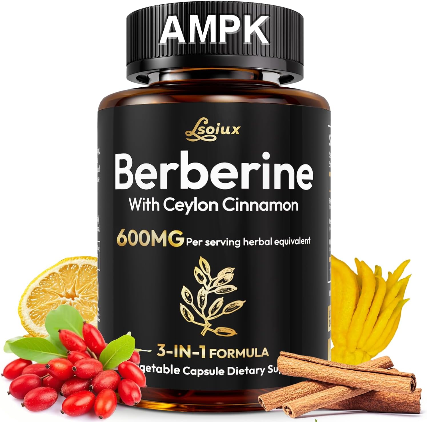 Premium Berberine Supplement Supports AMPK Metabolic: Infographics