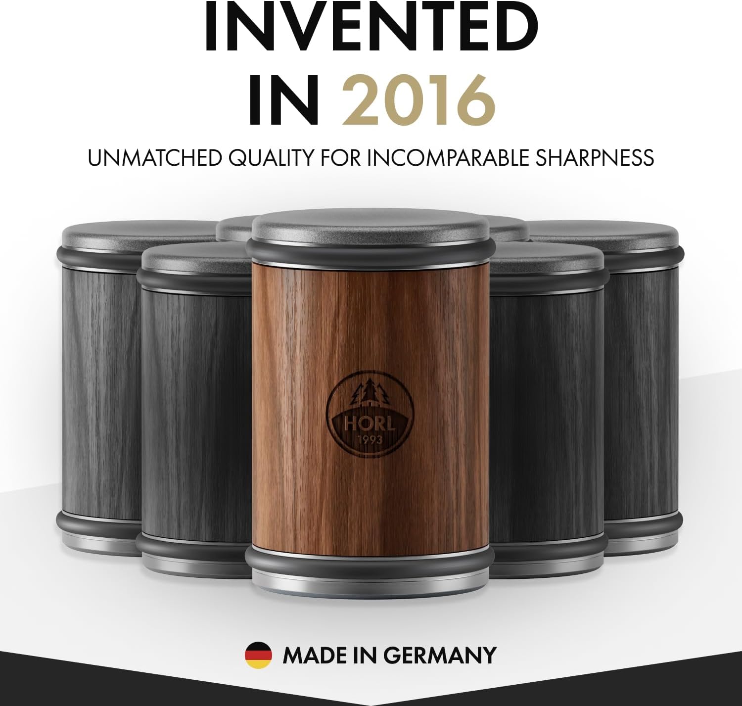 Highlights the product's German origin, recent invention, and superior quality to establish credibility and justify premium positioning.