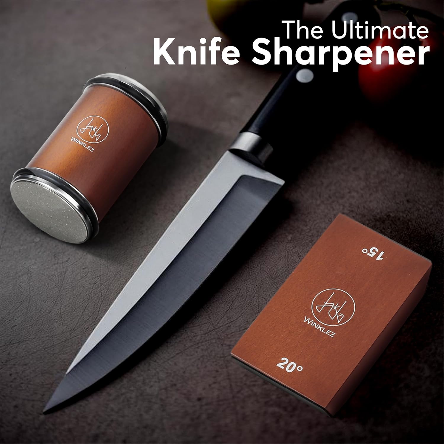 Highlights the product as the ultimate solution for knife sharpening, emphasizing its effectiveness and quality.