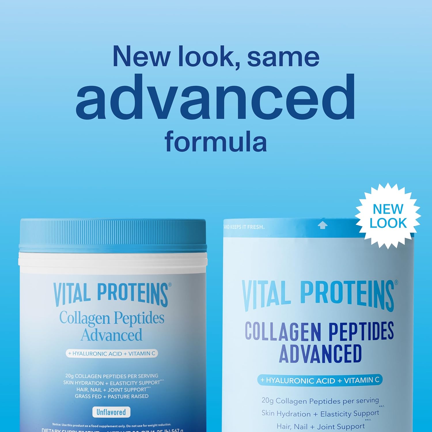 Informs customers about a packaging update while reassuring them that the formula remains unchanged.
