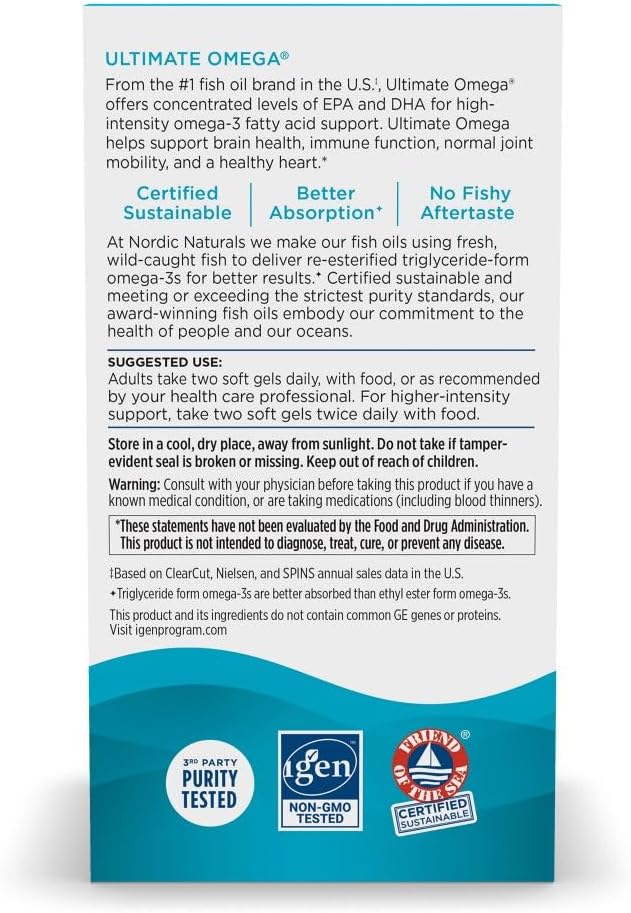Nordic Naturals Ultimate Omega: Infographics