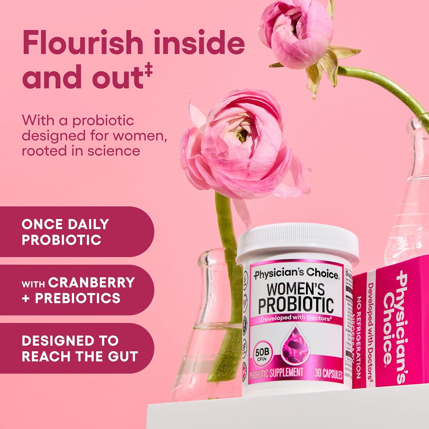 Physician's CHOICE Probiotics for Women: Infographics