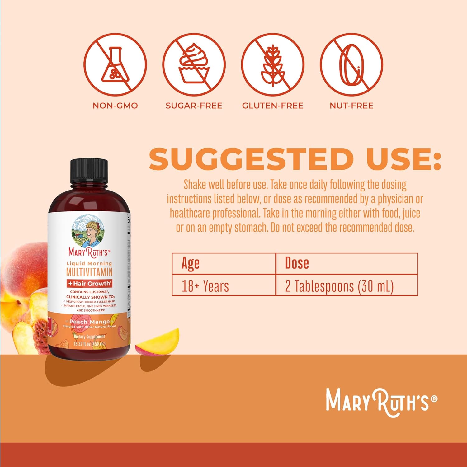 Provides clear instructions on how to use the product, including dosage recommendations based on age. Highlights the product's compatibility with various dietary needs, emphasizing it is non-GMO,…