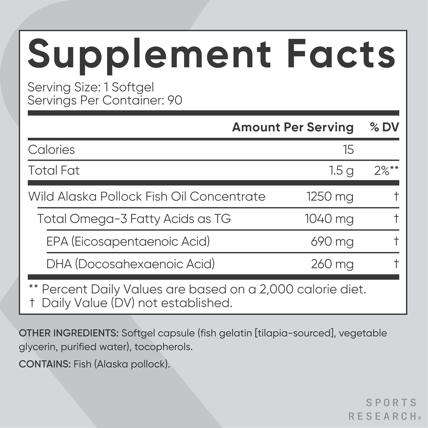Provides detailed nutritional facts and ingredient information to help shoppers understand the supplement's composition and dosage.