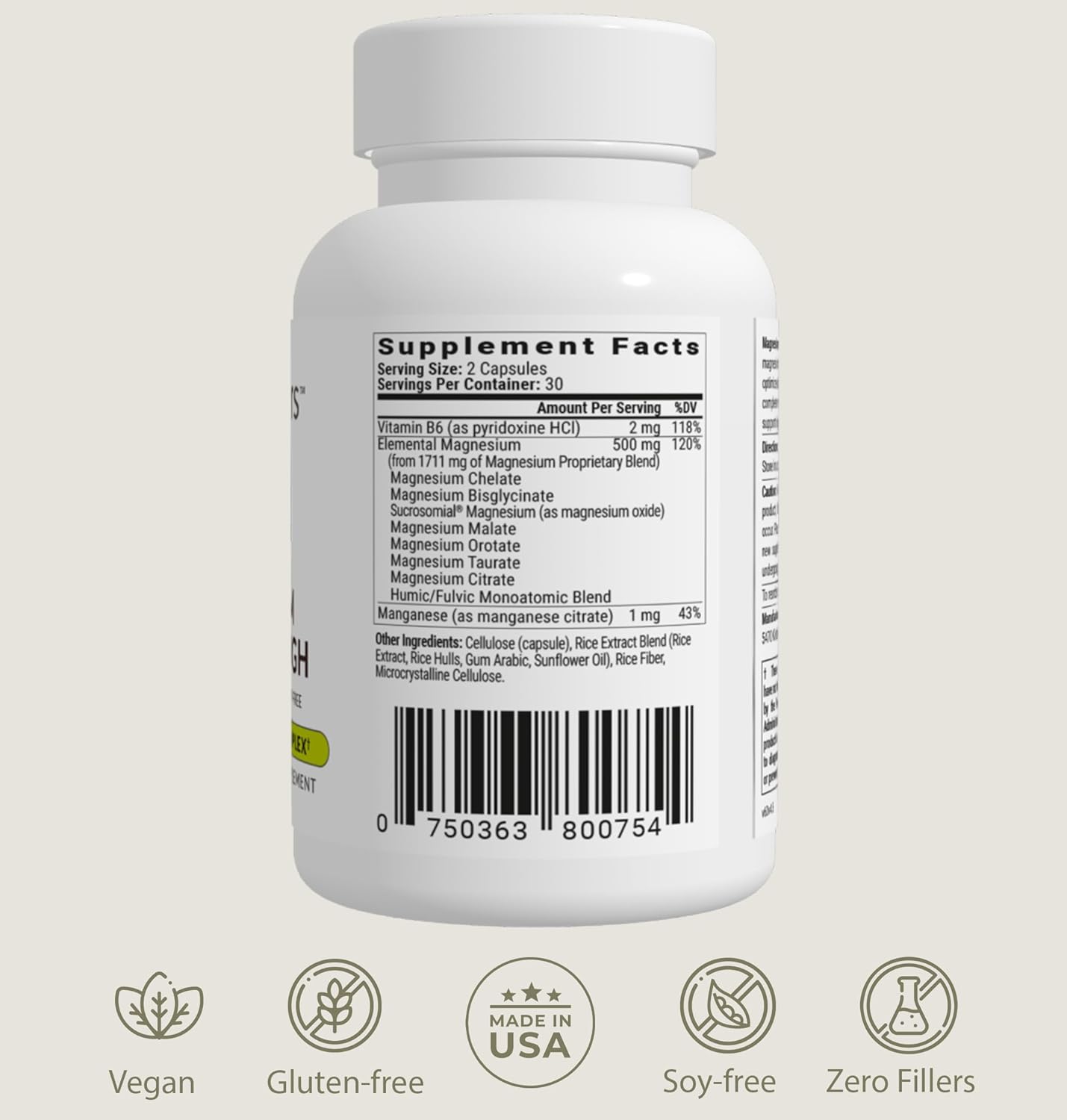 BIOptimizers Magnesium Breakthrough Supplement 4.0-7 Forms of Mg: Glycinate: Infographics
