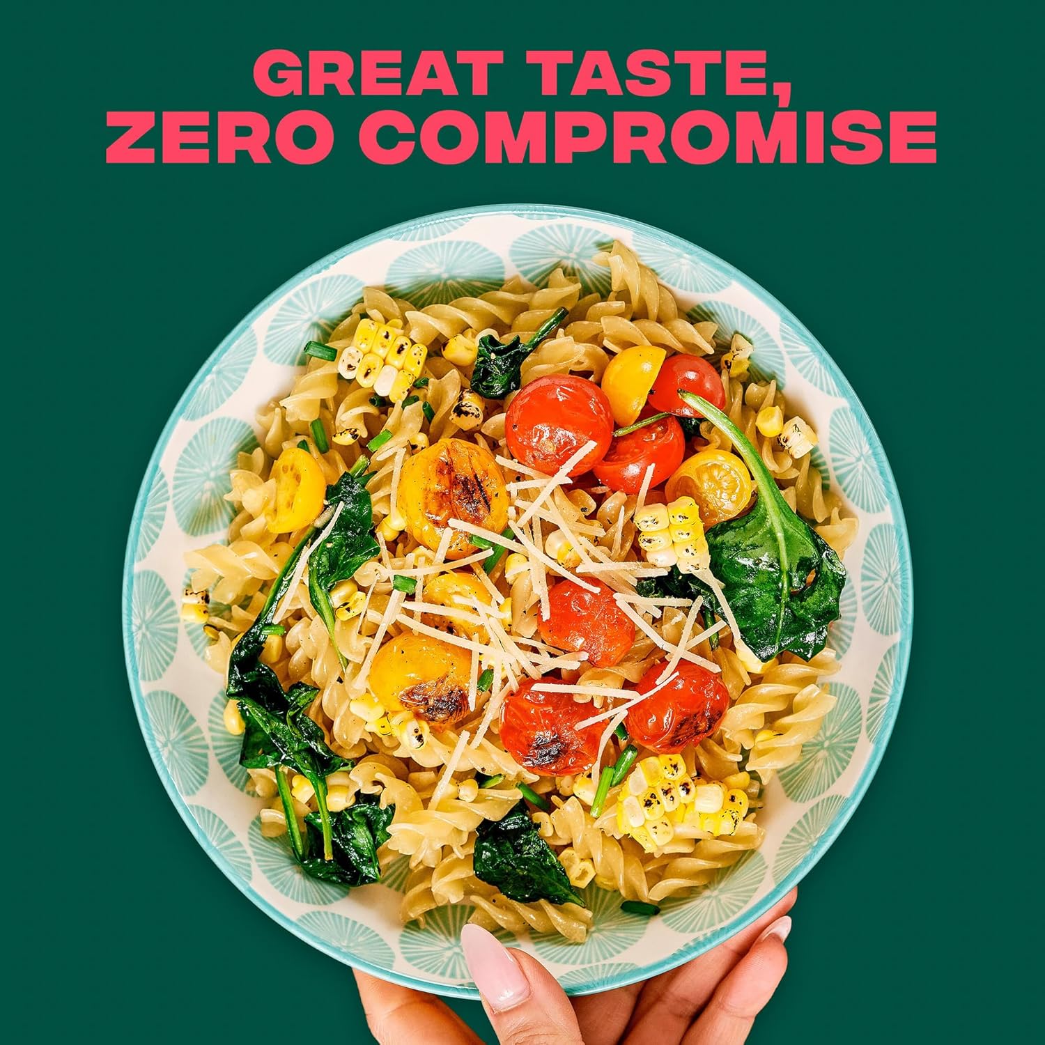 Emphasizes that the product delivers excellent flavor without compromising on other aspects, likely nutritional value or convenience.