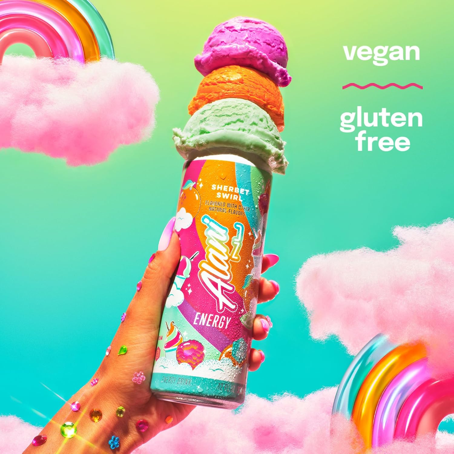 Alani Nu SHERBET SWIRL Sugar Free: Infographics
