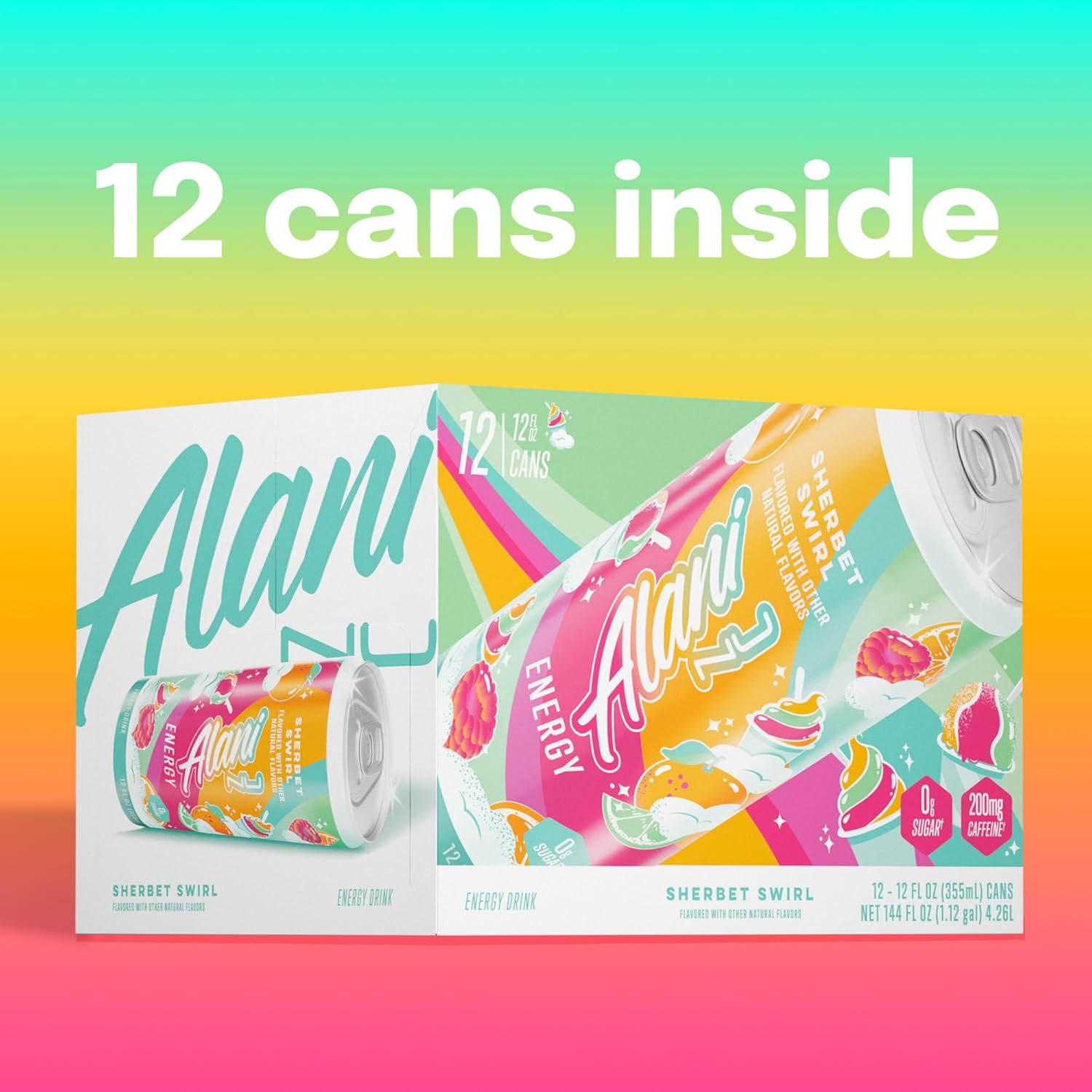 Alani Nu SHERBET SWIRL Sugar Free: Infographics