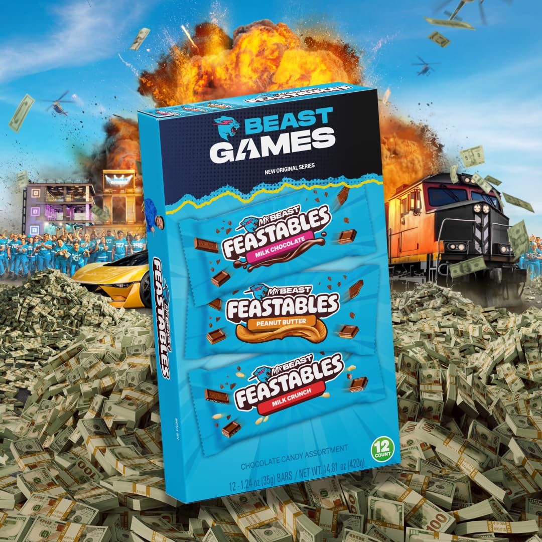 Feastables Beast Games Chocolate Bar Box: Infographics