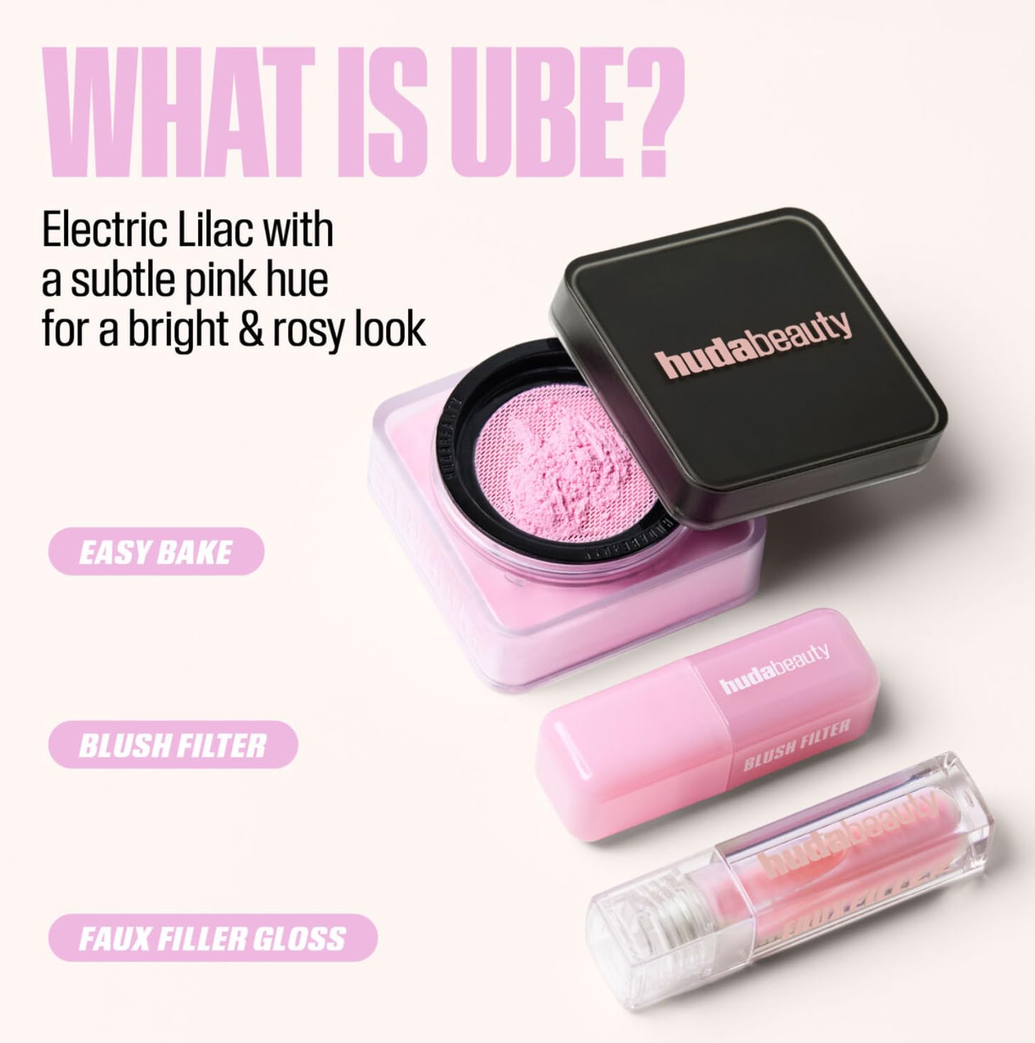 Huda Limited Edition Easy Bake Loose Baking & Setting Powder: Infographics