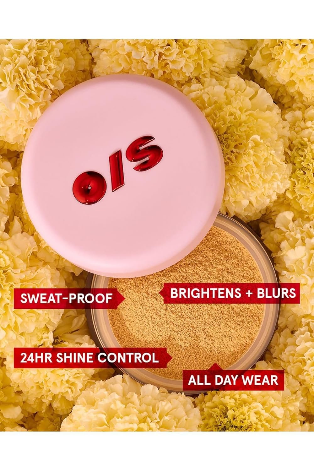 Highlights multiple benefits of the makeup product to show its effectiveness for all-day wear and improved skin appearance.