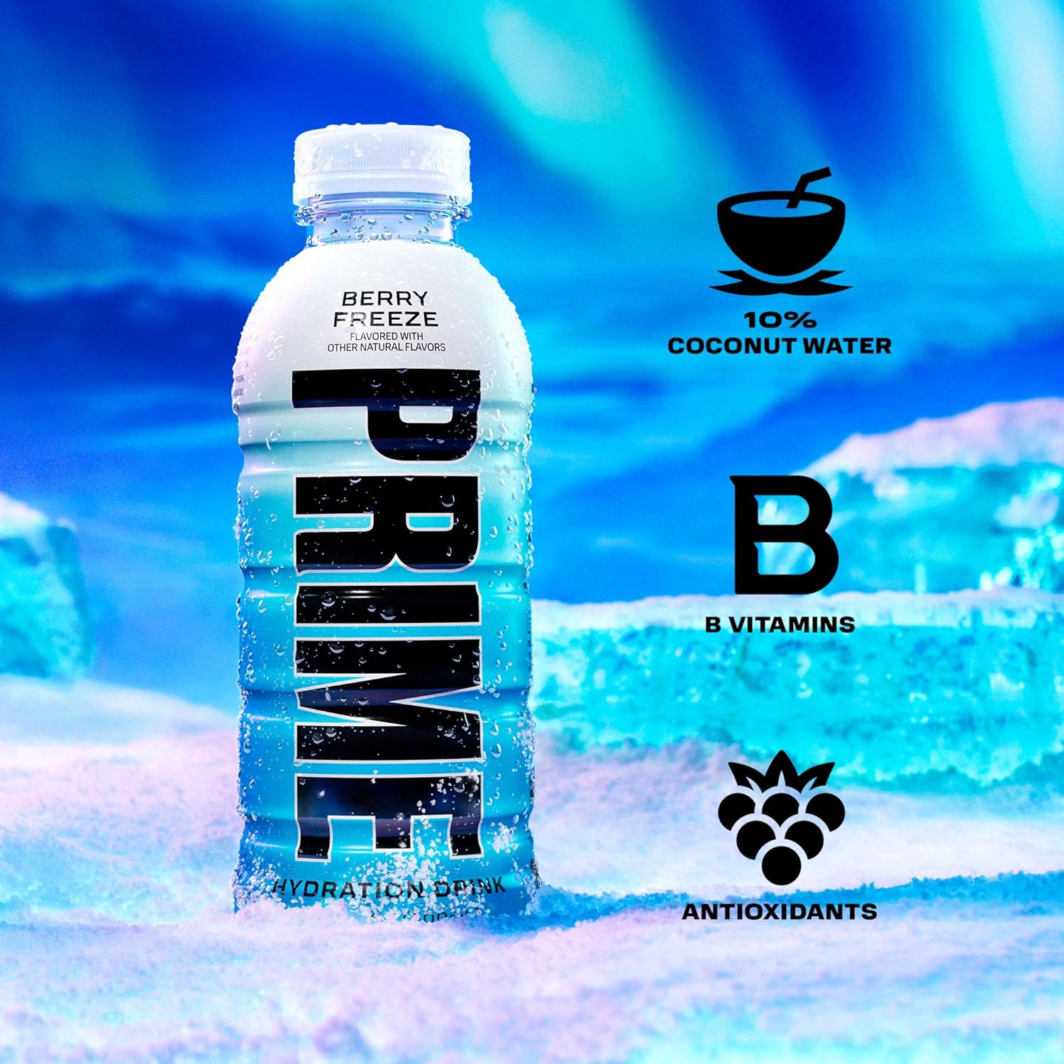 Highlights multiple health benefits of the drink, including coconut water content, B vitamins, and antioxidants to appeal to health-conscious consumers.