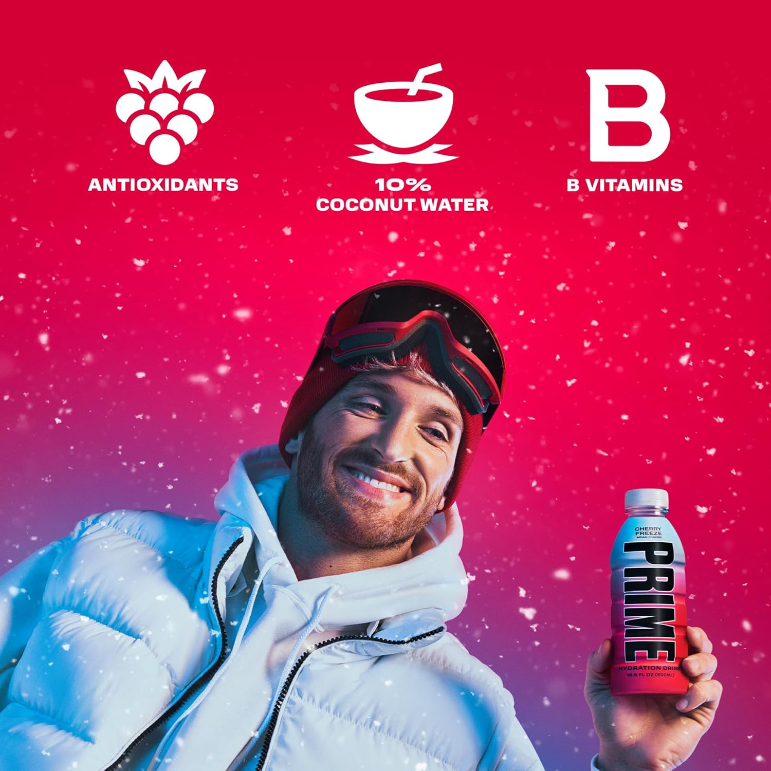 PRIME Hydration CHERRY FREEZE: Infographics