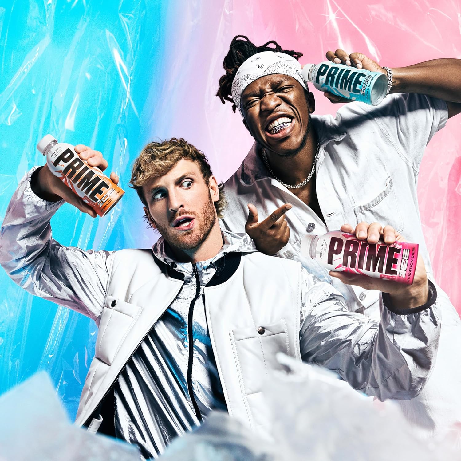 Associates the Prime drink brand with popular influencers/celebrities to increase brand appeal and recognition among young consumers. Portrays the product as part of an exciting, vibrant lifestyle…
