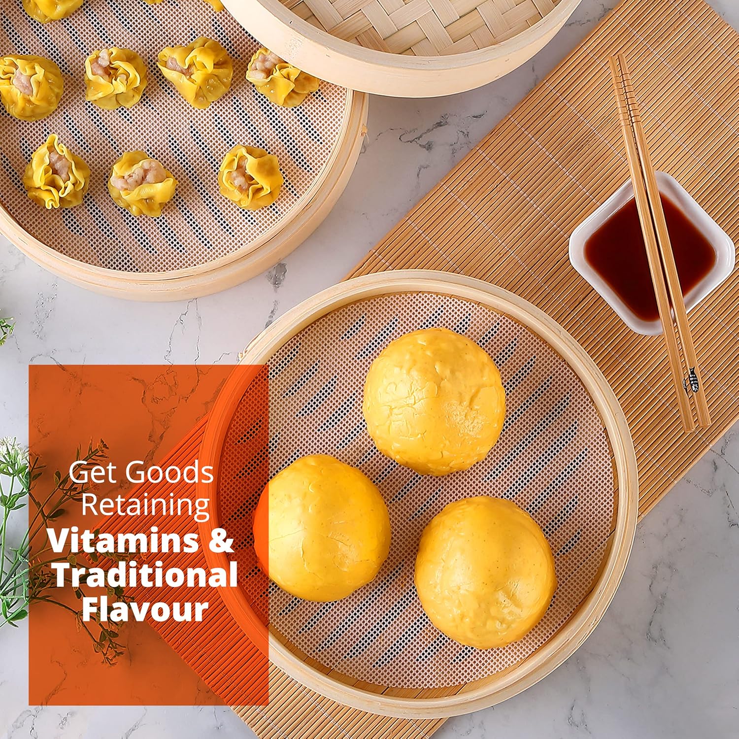 Highlights that the product retains vitamins and traditional flavor, appealing to health-conscious consumers who also value authentic taste.