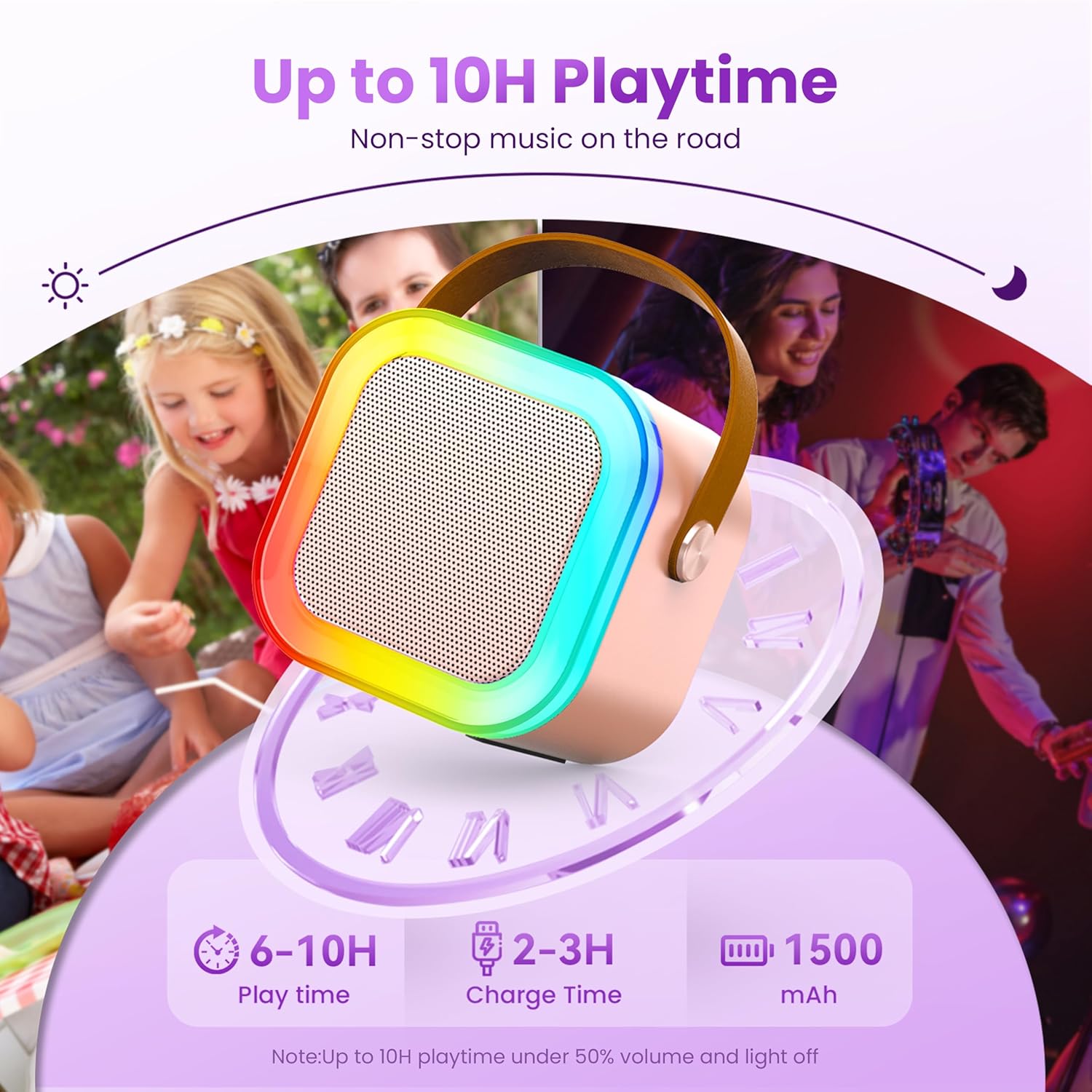 Mini Karaoke Machine for Kids Adults: Infographics