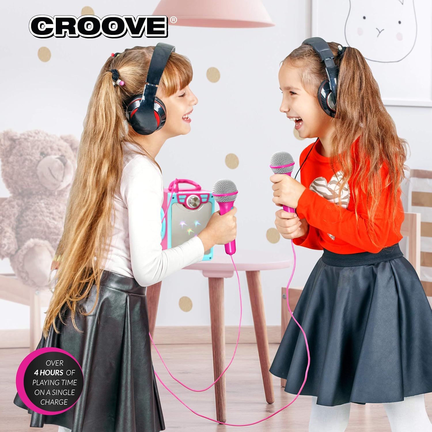 Rechargeable Kids Karaoke Machine for Girls: Infographics