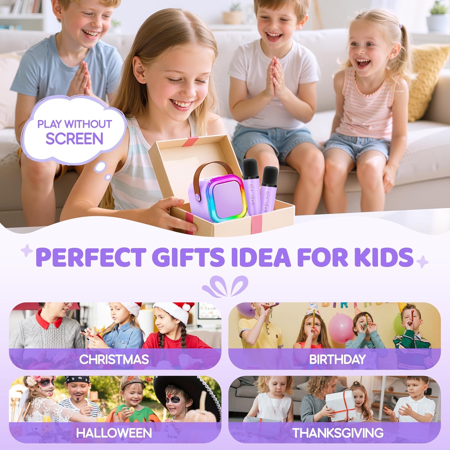 IROO Mini Karaoke Machine for Kids: Infographics