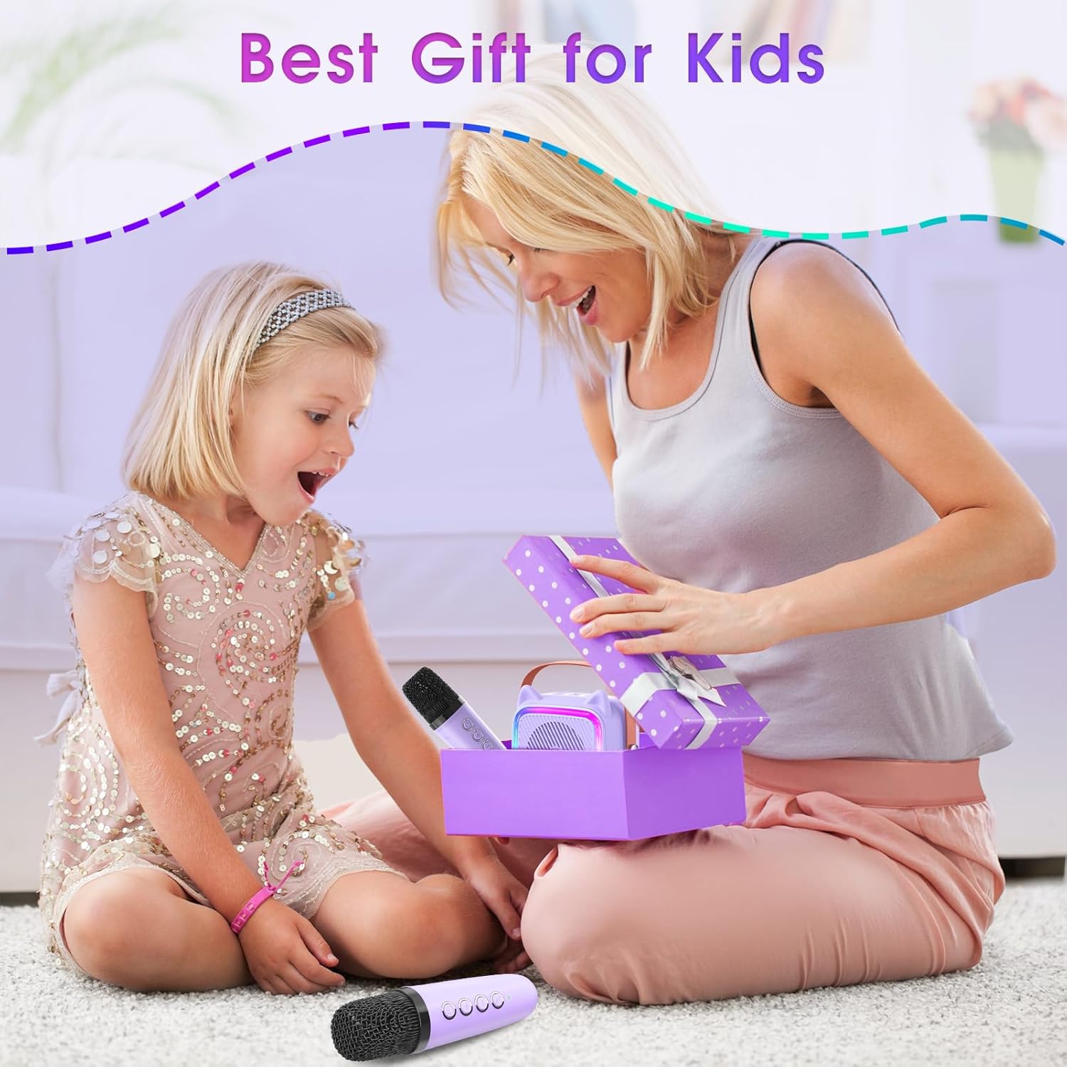 Promotes the product as an ideal gift for children, appealing to parents or gift-givers looking for presents that will delight kids.