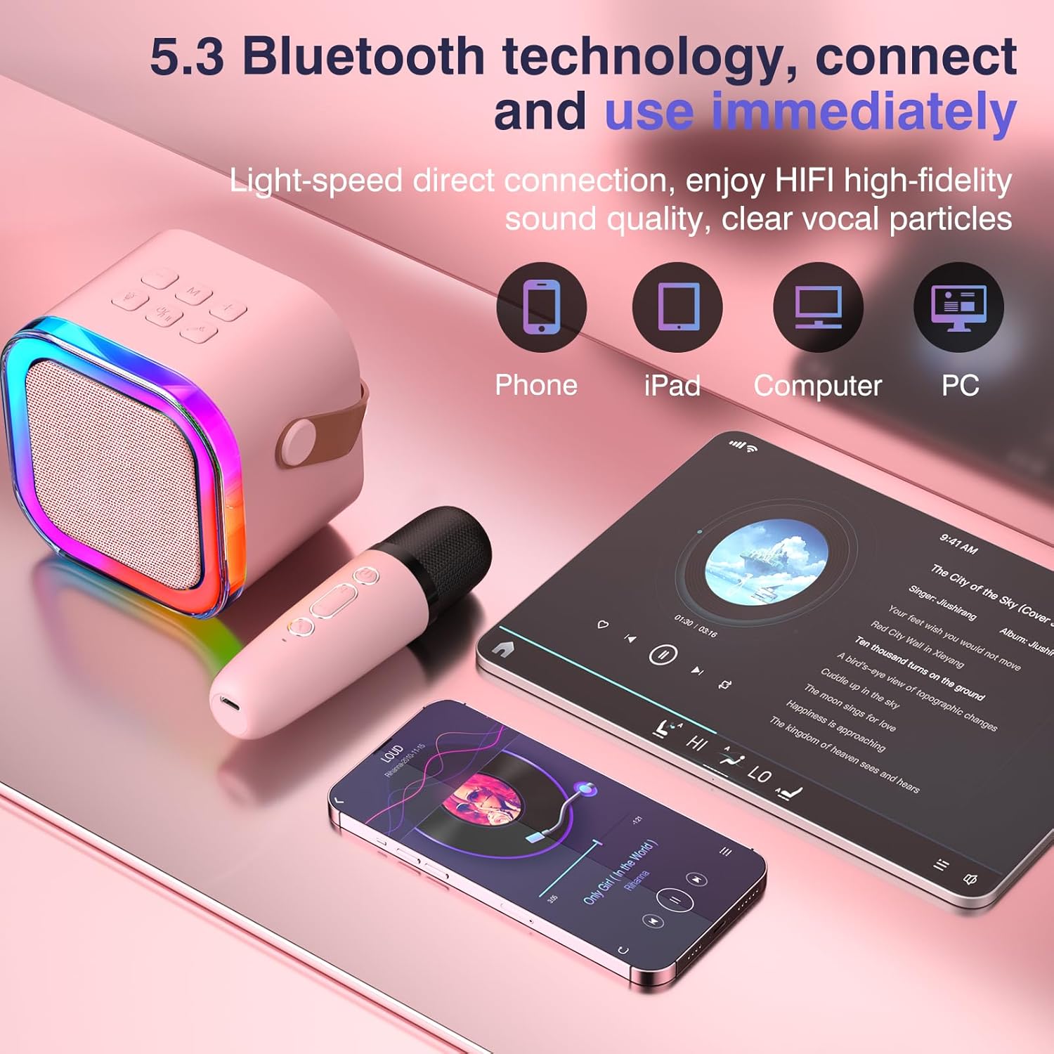 Mini Karaoke Machine for Kids Ages 2-12: Infographics