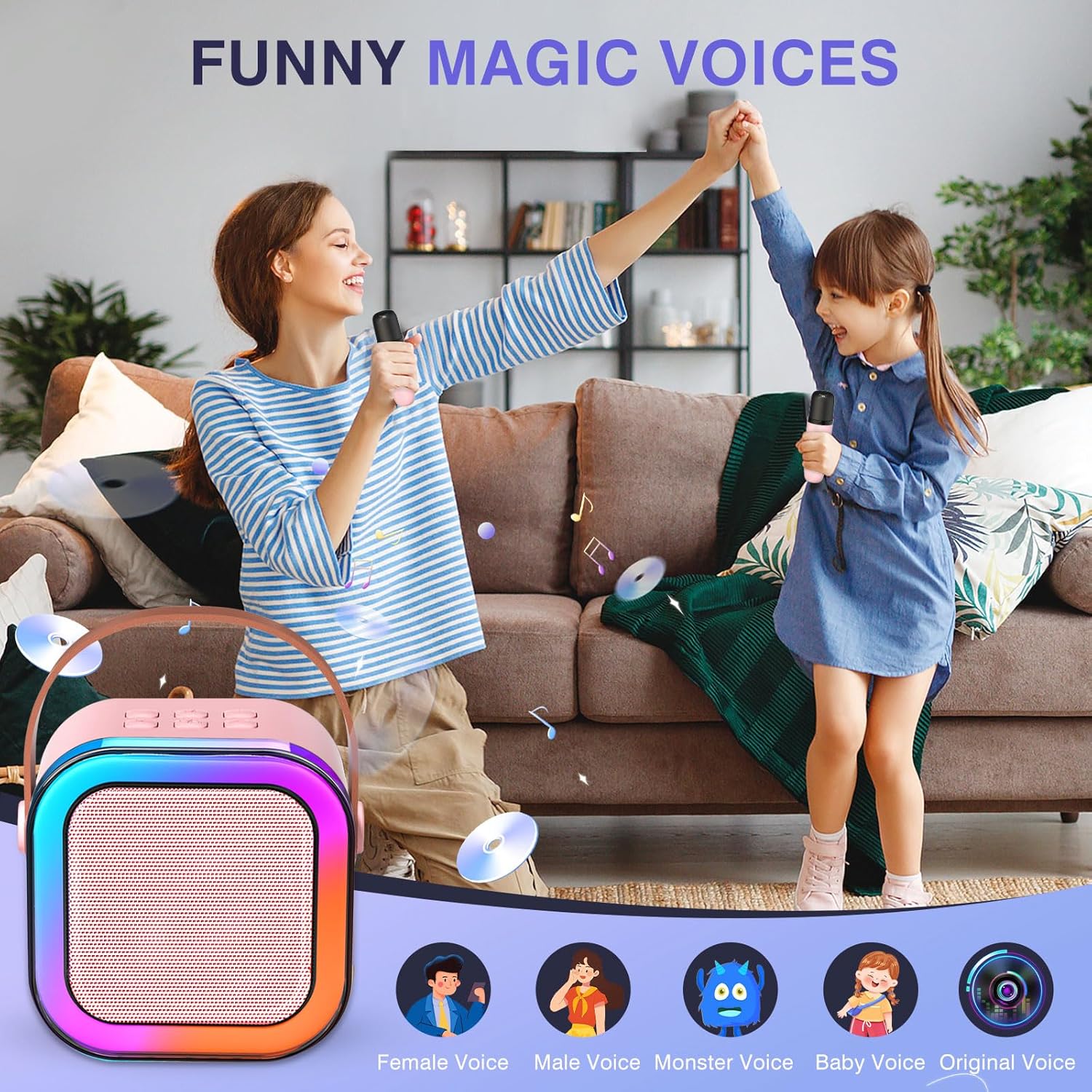 Mini Karaoke Machine for Kids Ages 2-12: Infographics