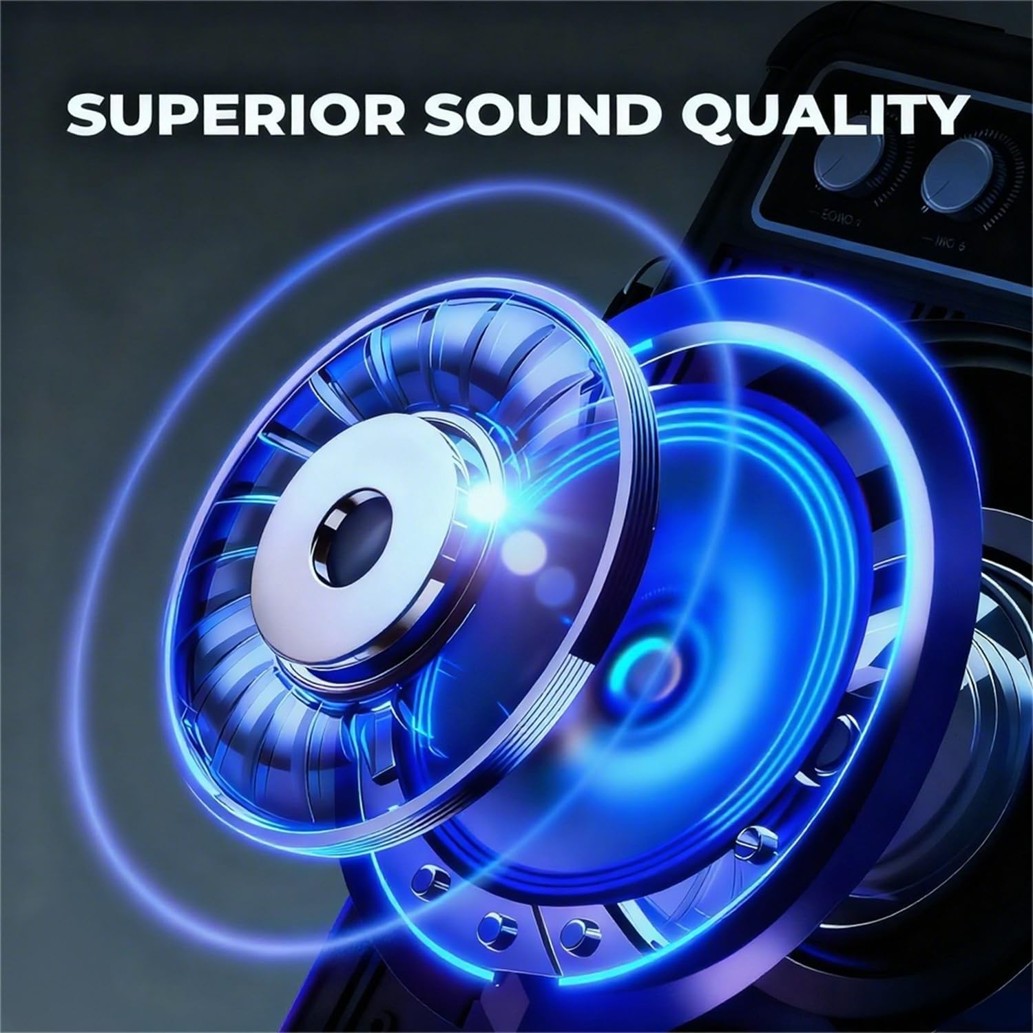 Highlights the product's high-quality audio output to attract audiophiles and music enthusiasts.