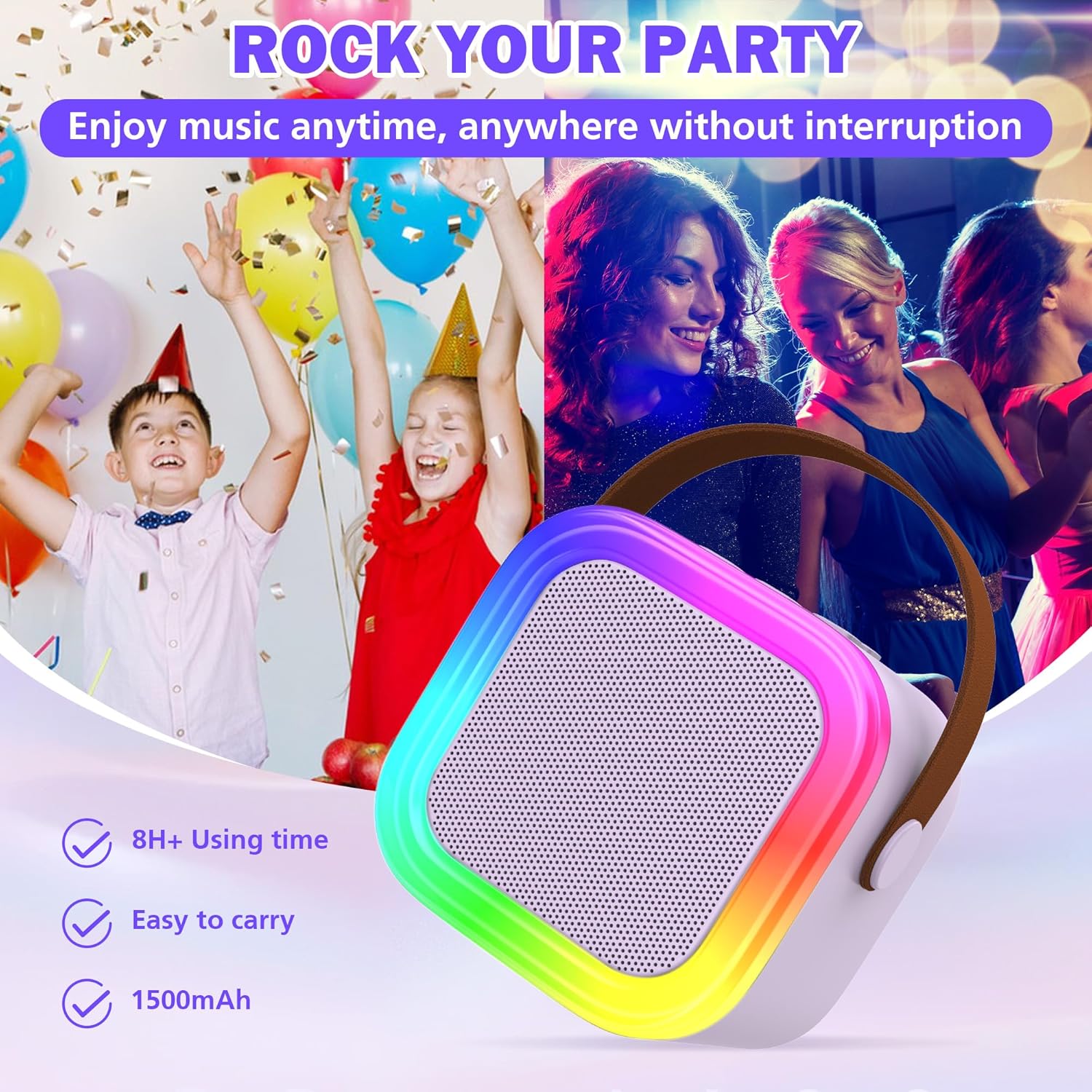 Mini Karaoke Machine for Kids Adults: Infographics