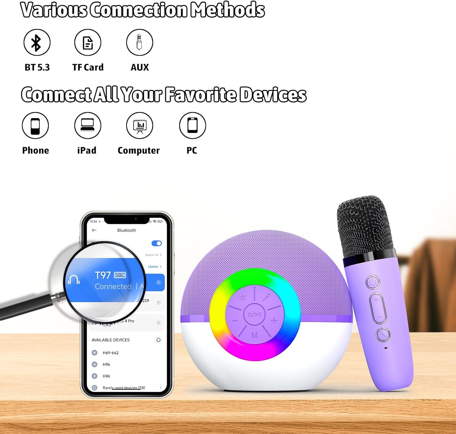 Karaoke Microphone Machine Toys for Kids Adults: Infographics