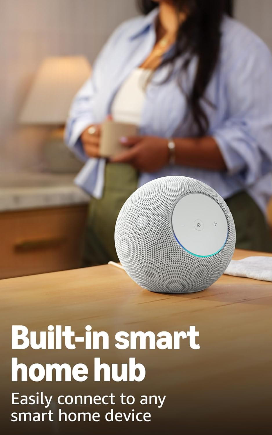 Highlights the product's capability to easily connect and control other smart home devices, emphasizing convenience and integration.