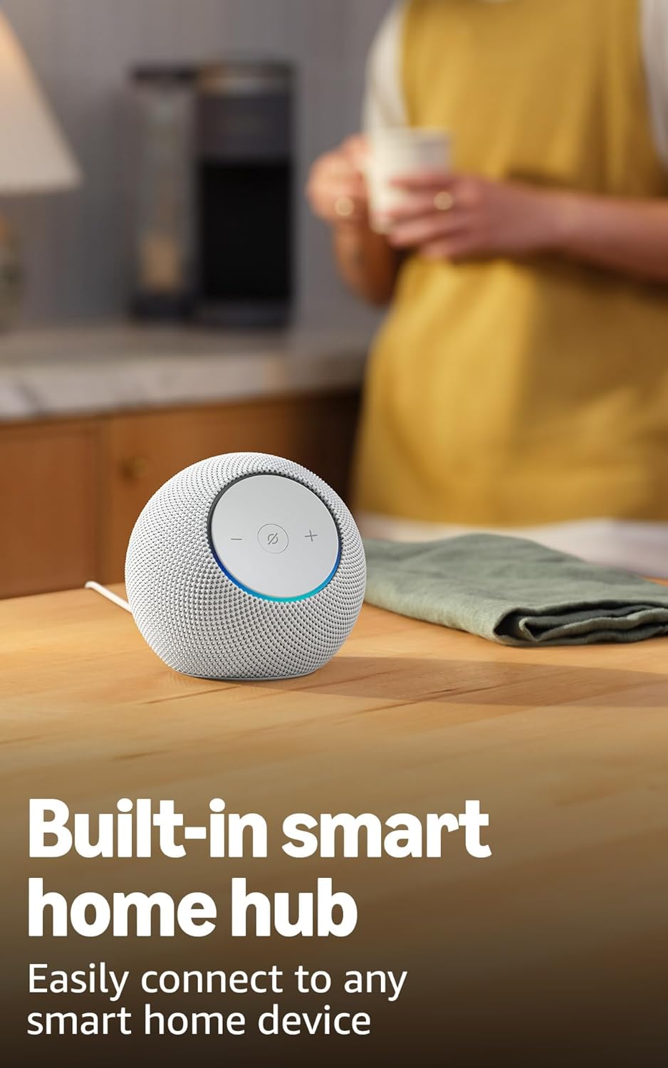 Highlights the product's capability to easily connect and control various smart home devices, emphasizing its role as a central hub for home automation.