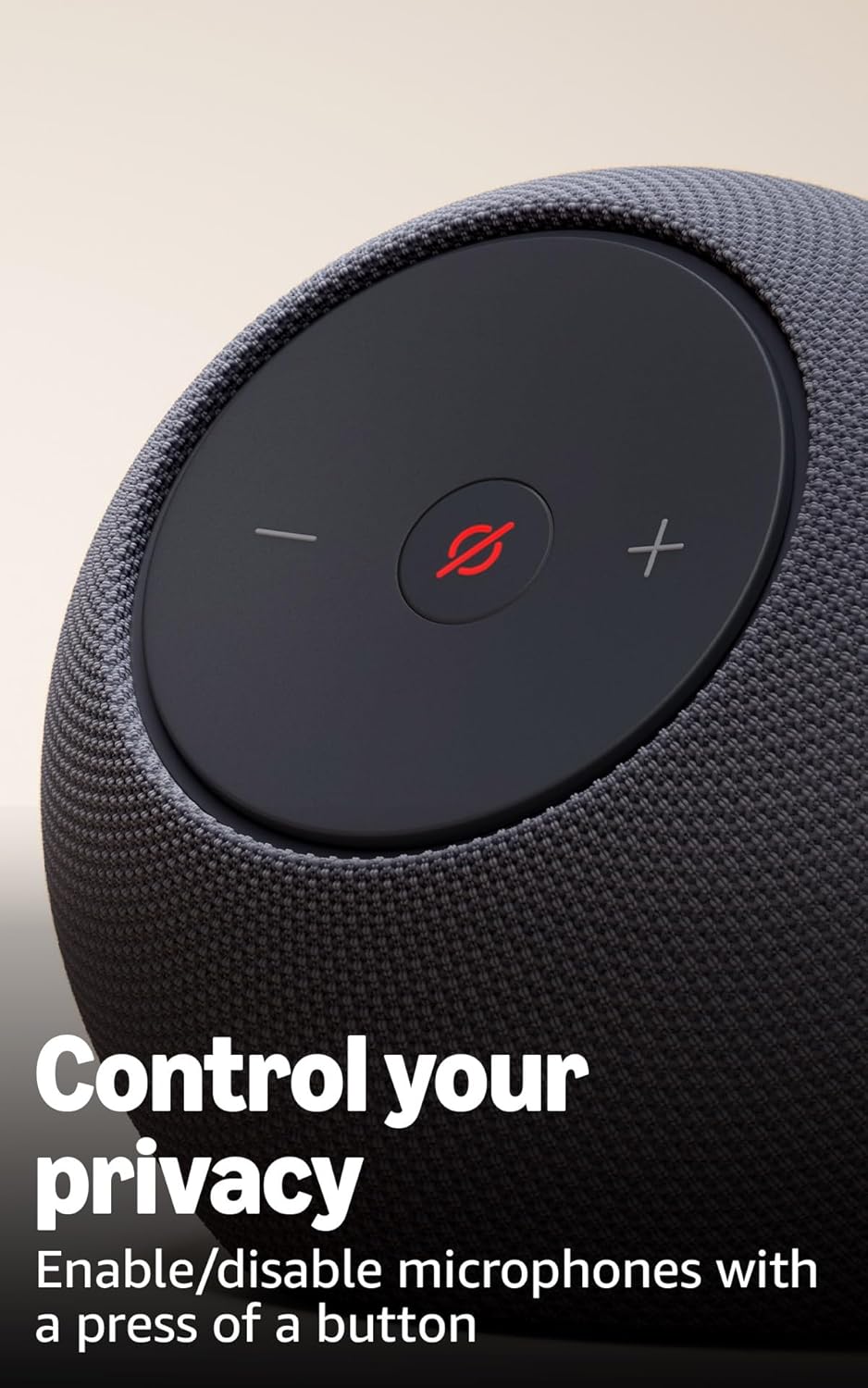 Highlights the ability to easily enable/disable microphones for privacy, reassuring users about control over their data and conversations.