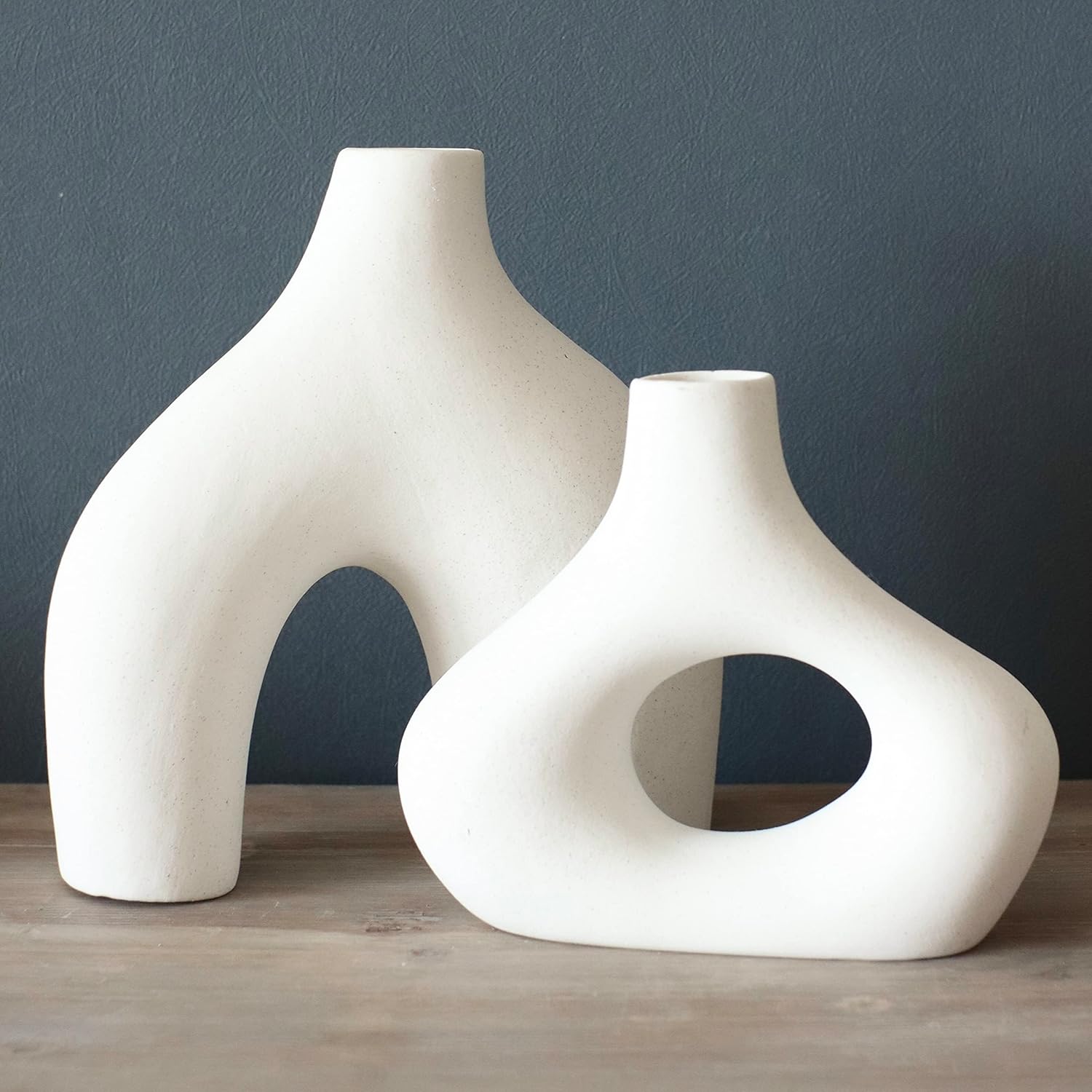 Showcases the product's unique sculptural design and aesthetic appeal in a home setting.
