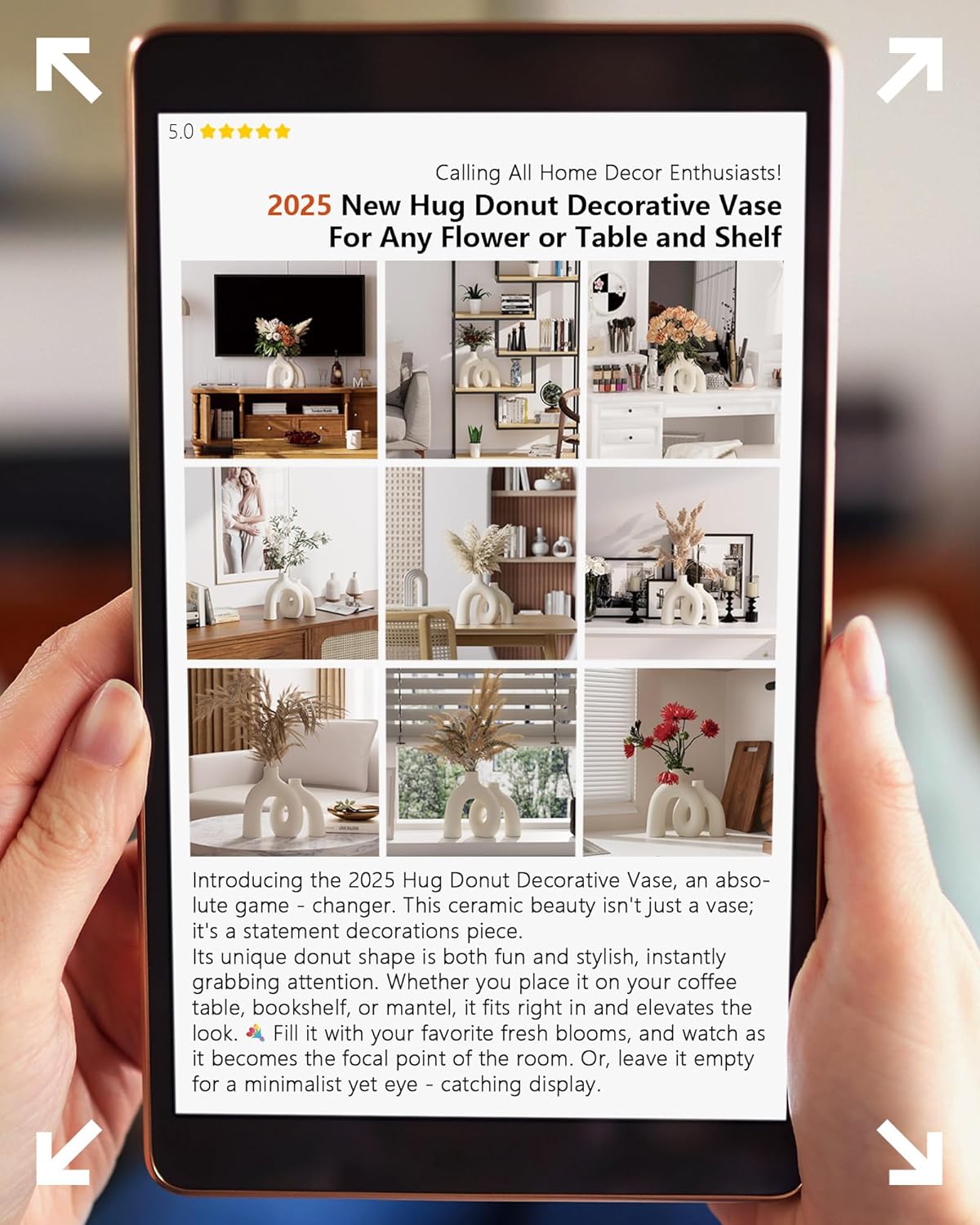 Hug Donut Decorative Vase Set: Infographics
