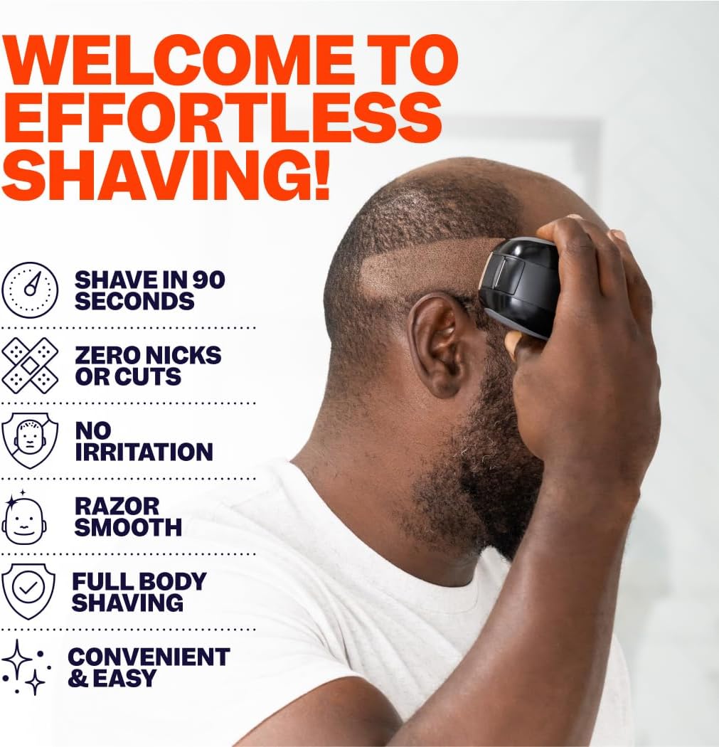 Highlights multiple benefits of the shaving product to convince shoppers of its effectiveness and convenience for full-body grooming.