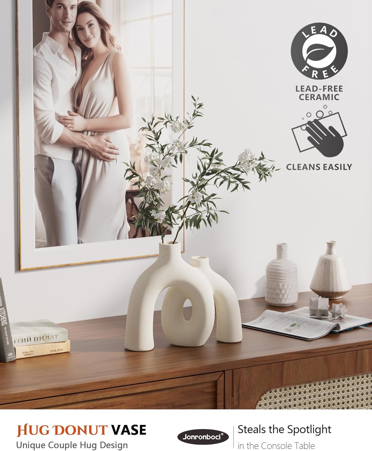 Hug Donut Decorative Vase Set: Infographics
