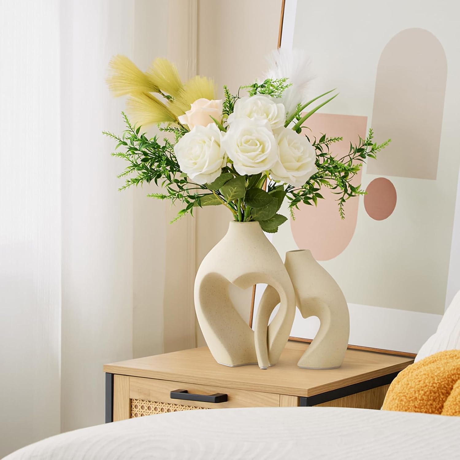 Shows how the product can be used to enhance home decor and create an aesthetically pleasing environment.