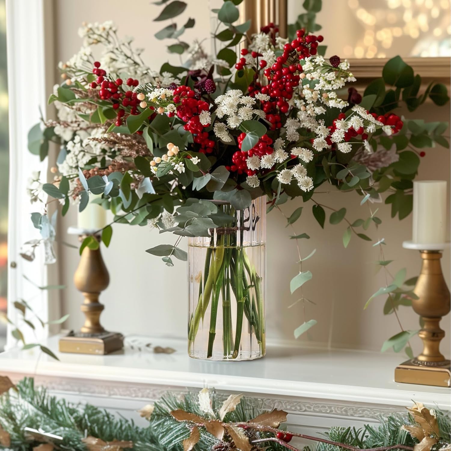 Creates a festive holiday atmosphere and showcases how the product can be used for seasonal home decor.