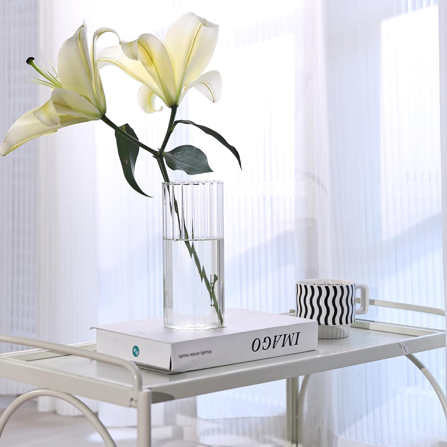 Shows the product in a real-world context to demonstrate how it enhances home aesthetics.
