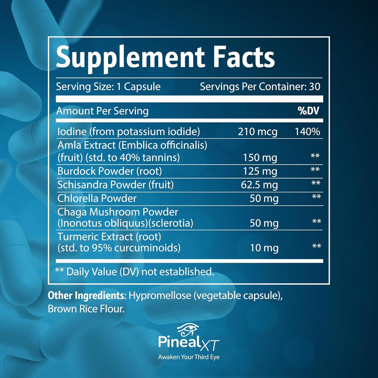 Provides detailed information about the supplement's ingredients, serving size, and nutritional content to help customers understand what's in the product.