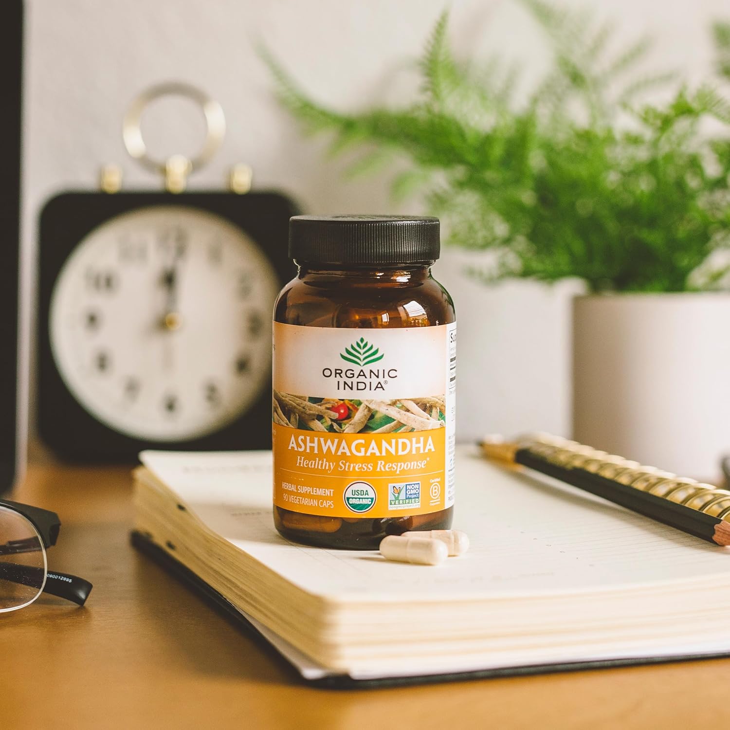 Highlights the product's ability to provide a healthy stress response, emphasizing its main benefit to potential customers.