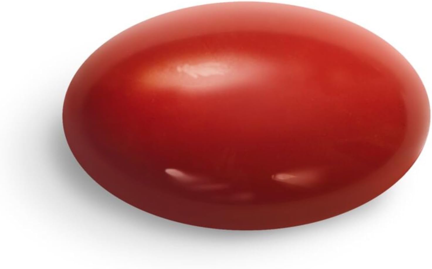 Showcases a ripe, fresh tomato to emphasize the quality and natural appearance of the product .