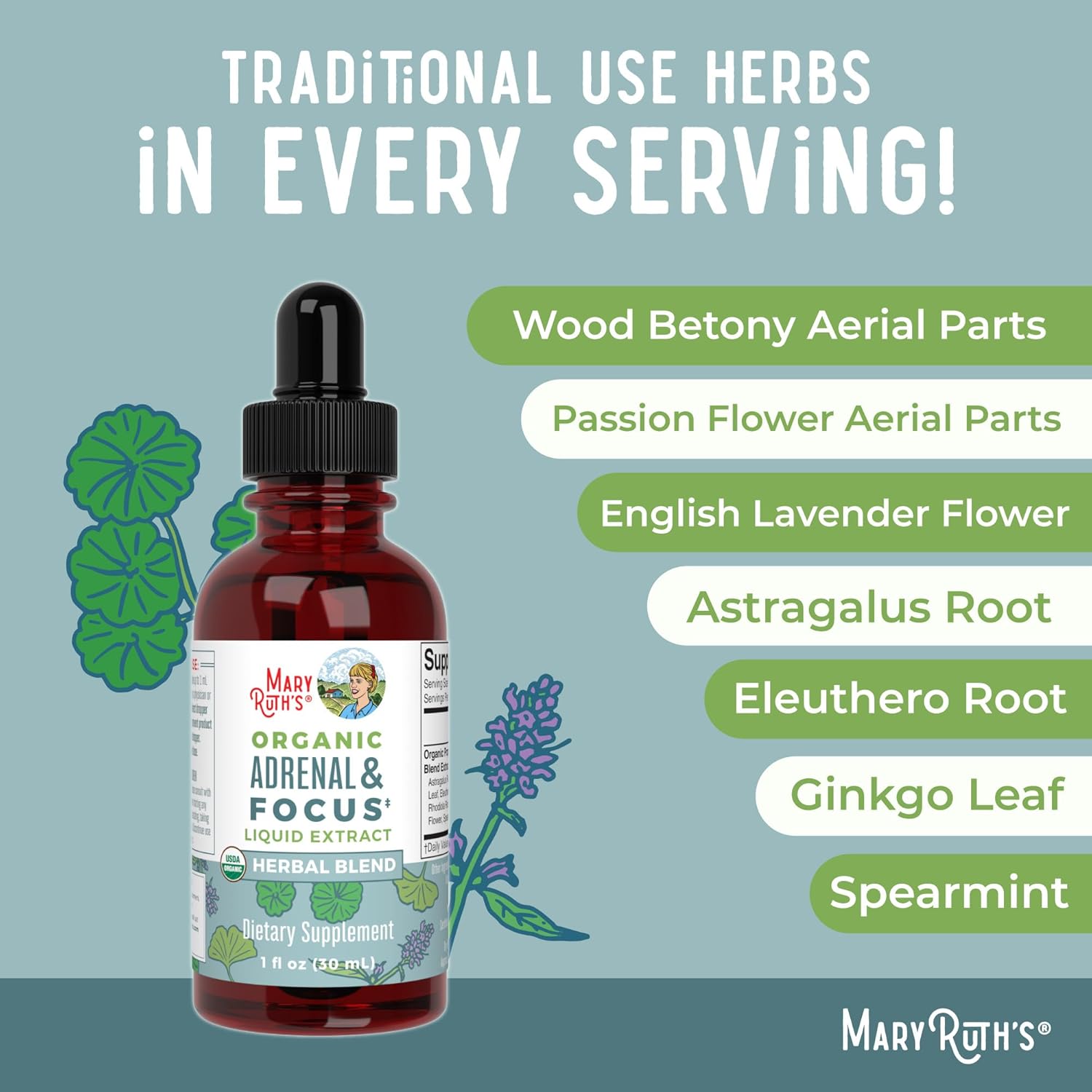 Highlights the multiple herbal ingredients in the product and emphasizes their traditional use, appealing to customers seeking natural, time-tested remedies.