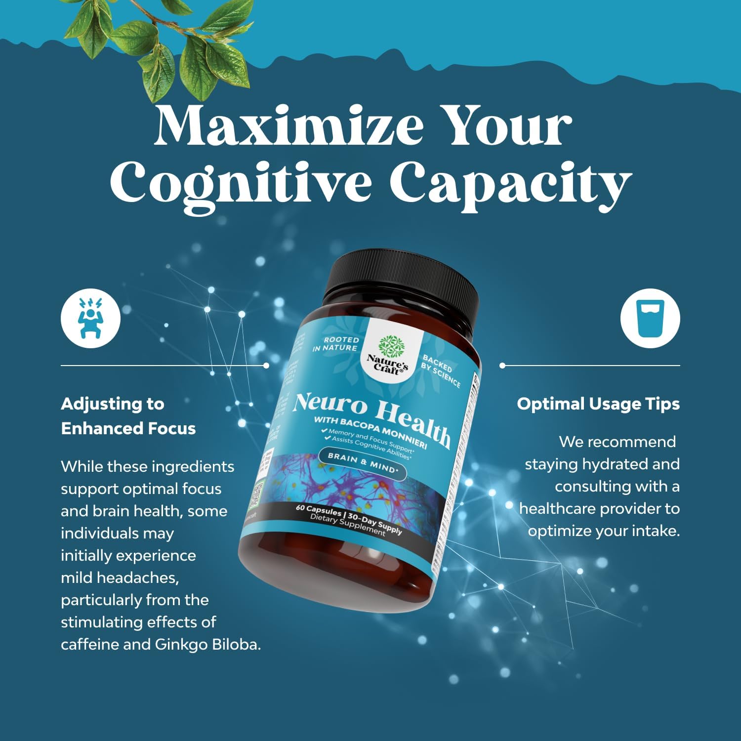 Highlights the product's cognitive benefits and provides usage recommendations to maximize effectiveness.