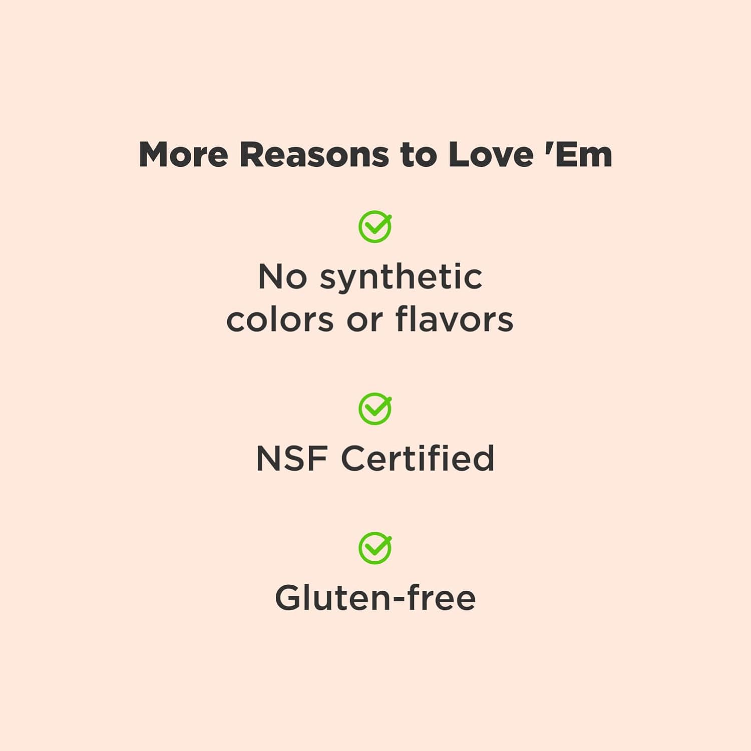 Highlights multiple health and safety benefits of the product to appeal to health-conscious consumers.